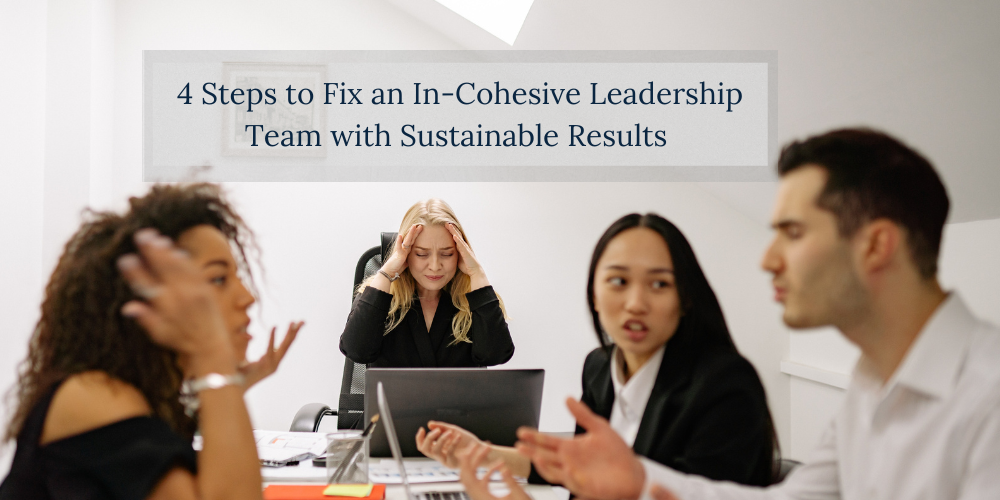 how to fix an incohesive leadership team with sustainable results